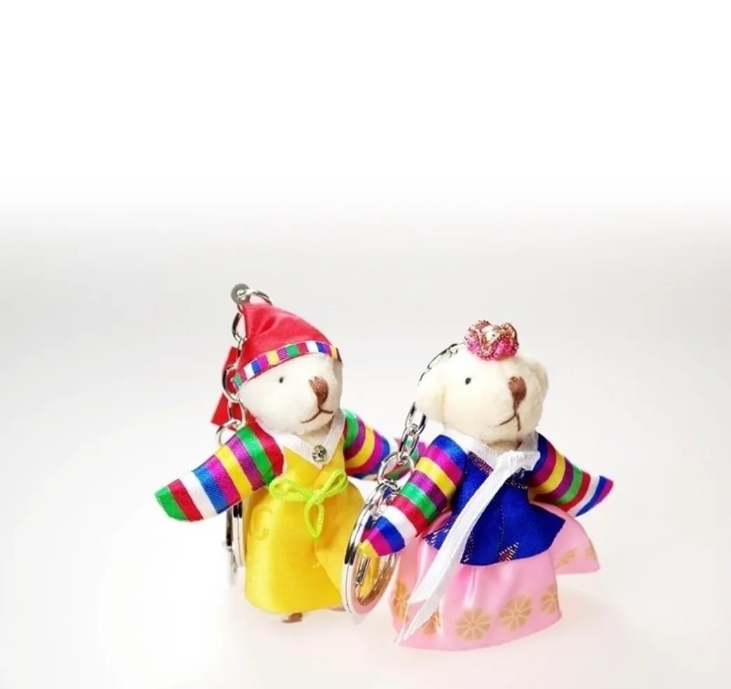 Hanbok Muñeca Llavero 2 piezas Set