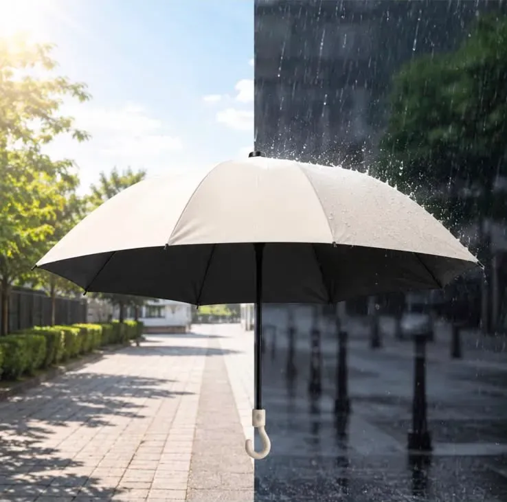 Paraguas plegable compacto con protección UV