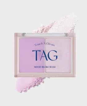Paleta de Rubor e Iluminador Mood Blush Beam TAG , 9g