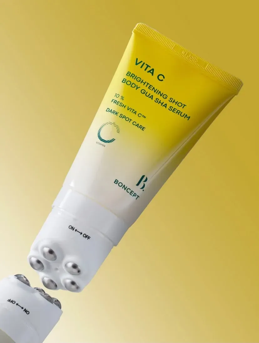 Sérum Corporal Iluminador Vita C con Masajeador Gua Sha BONCEPT, 100ml