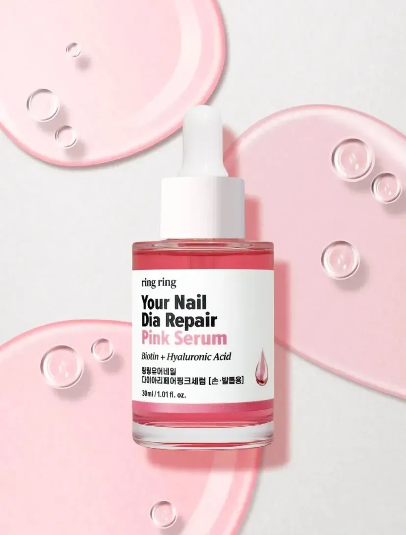 Sérum Rosa Reparador e Hidratante para Uñas RING RING Your Nail, 30ml