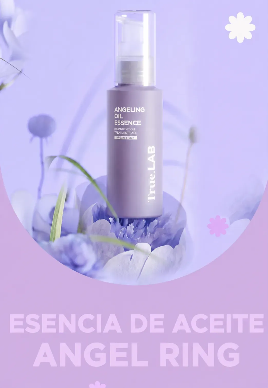 Esencia capilar de aceite para brillo Angel Ring HONEST LABORATORY, 60ml