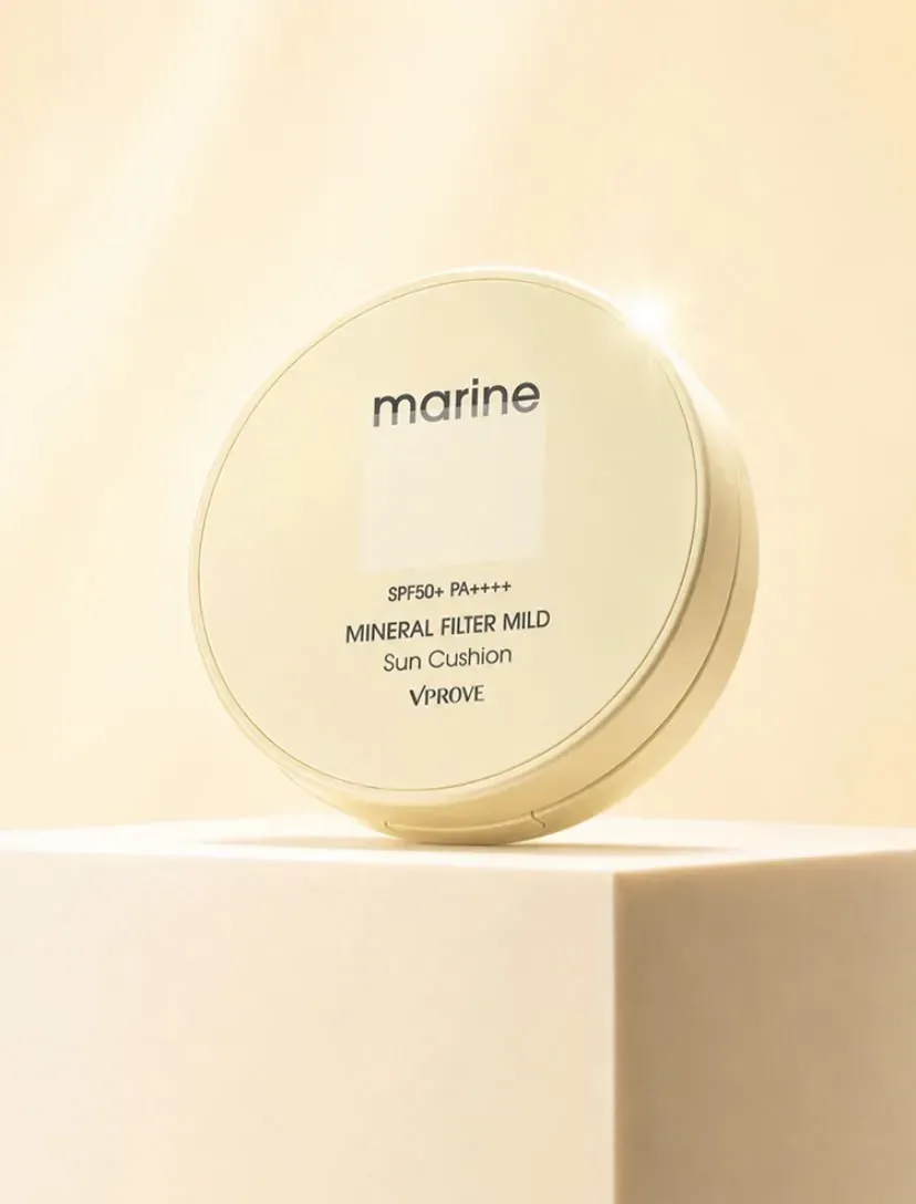 Cojín solar grande suave con minerales marinos VPROVE, 23g
