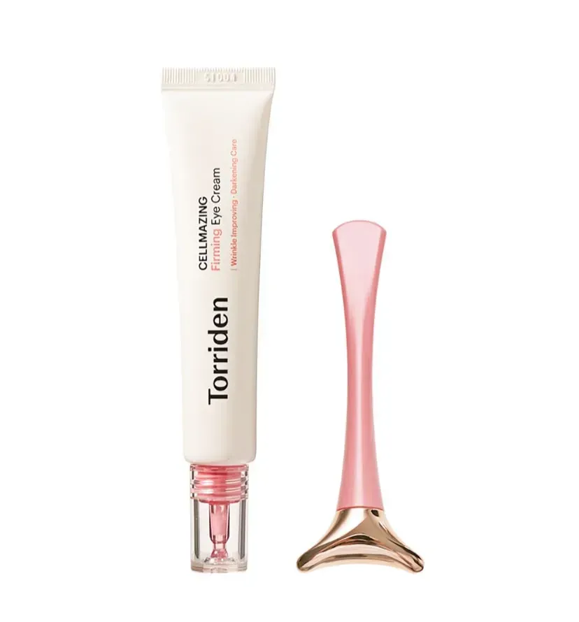 Crema Reafirmante para Ojos TORRIDEN Cellmazing con Colágeno de Bajo Peso Molecular + Masajeador, 30ml