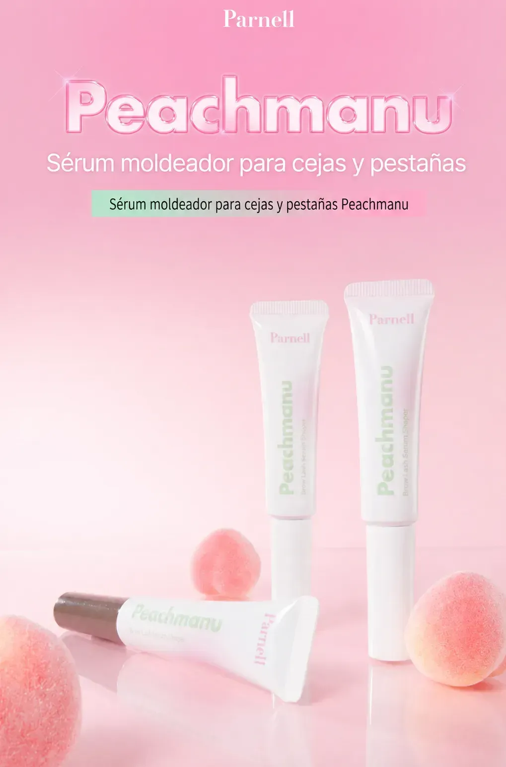 Sérum fijador y moldeador para cejas y pestañas Peachmanu PARNELL, 9g