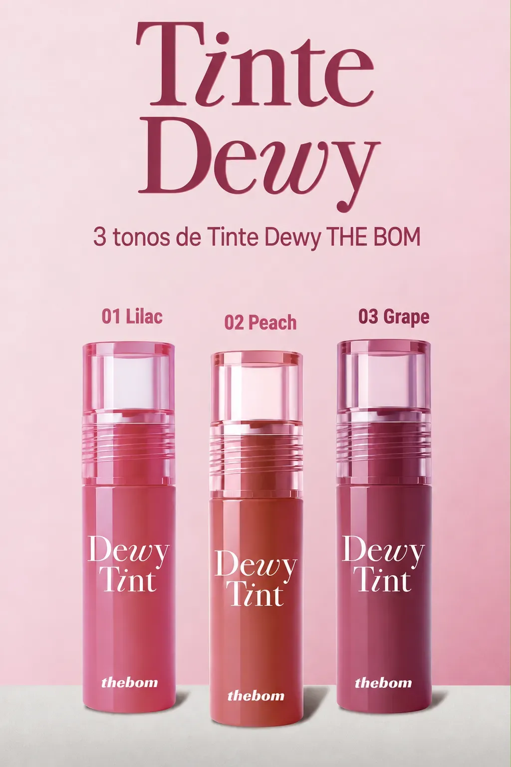 Tinte Labial Dewy THE BOM, 2.5g